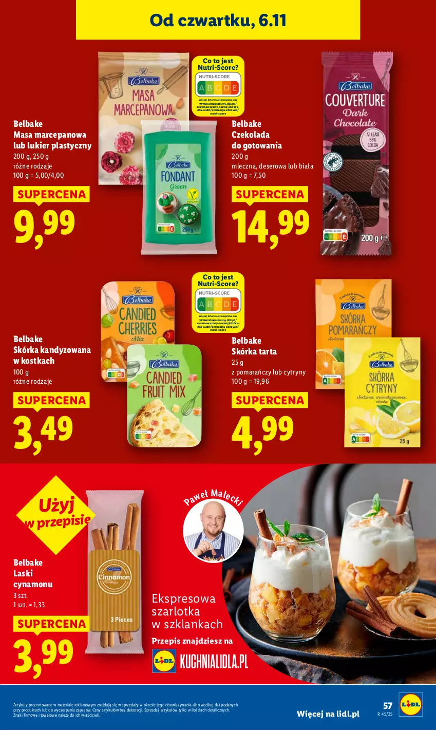 Gazetka promocyjna Lidl - GAZETKA - ważna 06.11 do 08.11.2025 - strona 63 - produkty: Cytryny, Czekolada, Deser, Ser, Szarlotka, Szklanka, Tarta, Wazon