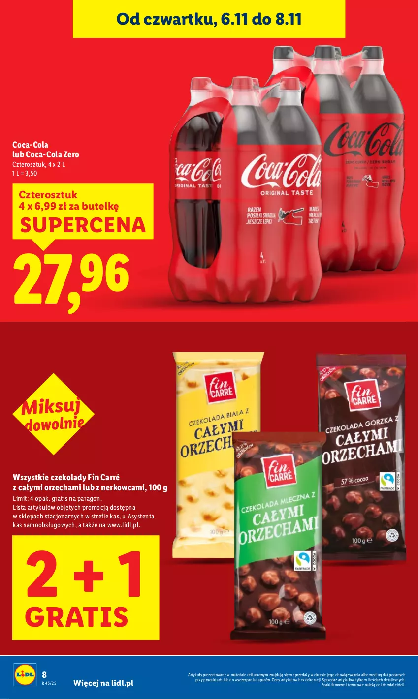 Gazetka promocyjna Lidl - GAZETKA - ważna 06.11 do 08.11.2025 - strona 8 - produkty: Coca-Cola, Gra