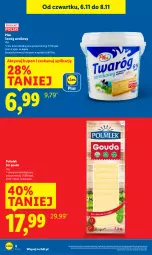 Gazetka promocyjna Lidl - GAZETKA - Gazetka - ważna od 08.11 do 08.11.2025 - strona 6 - produkty: Ser, Twaróg, Pilos, POLMLEK, Gouda