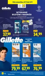 Gazetka promocyjna Lidl - GAZETKA - Gazetka - ważna od 08.11 do 08.11.2025 - strona 68 - produkty: Por, Fusion, Szynka, Sport, Gillette, Maszynka, Maszynka do golenia, Mach3