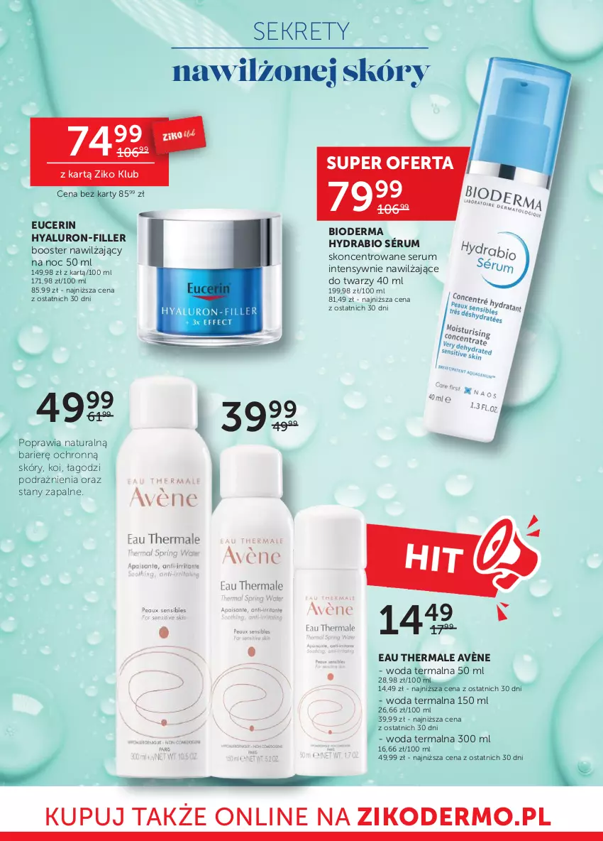 Gazetka promocyjna Ziko - Gazetka Ziko Dermo - ważna 18.05 do 01.06.2023 - strona 8 - produkty: Avène, Bioderma, Booster, Kret, Rum, Ser, Serum, Woda