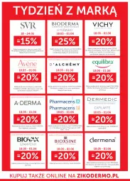 Gazetka promocyjna Ziko - Gazetka Ziko Dermo - Gazetka - ważna od 01.06 do 01.06.2023 - strona 22 - produkty: Capilarte, SVR, Ser, Acer, Bioderma, Biovax, Pharmaceris, Dermedic, Vichy, Dermena, Szampon, Olej