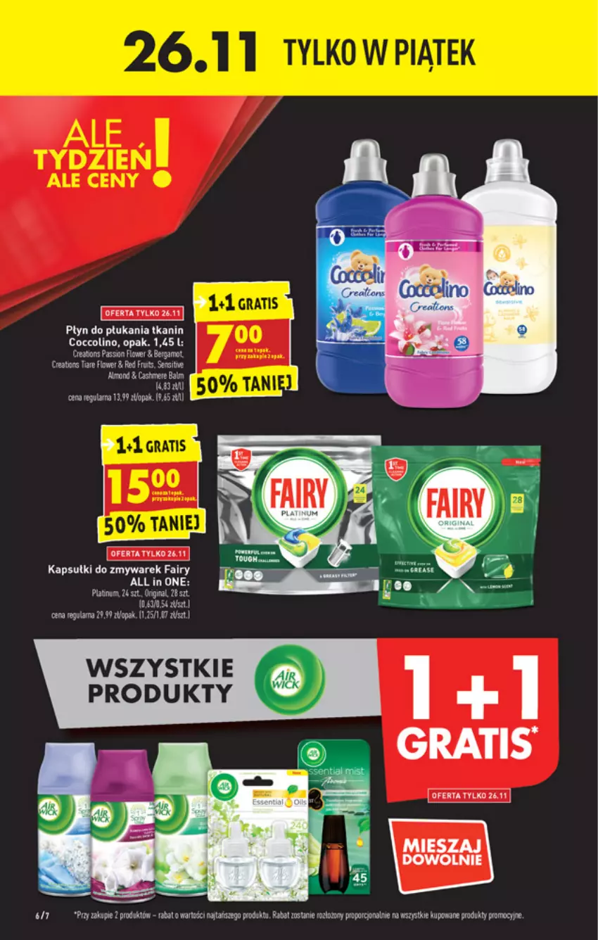 Gazetka promocyjna Biedronka - W tym tygodniu - ważna 25.11 do 01.12.2021 - strona 6 - produkty: AEG, Fa, Fairy, Gra, Melon, Pasek, Płyn do płukania, Por, Wawel