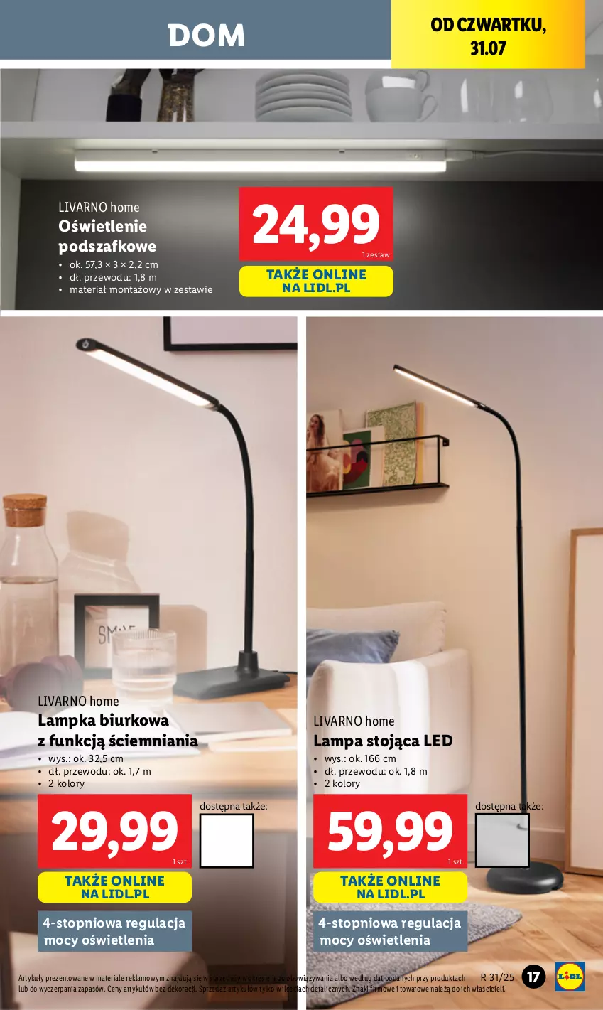 Gazetka promocyjna Lidl - GAZETKA - ważna 28.07 do 02.08.2025 - strona 17 - produkty: Biurko, Ivar, Lampa, Top