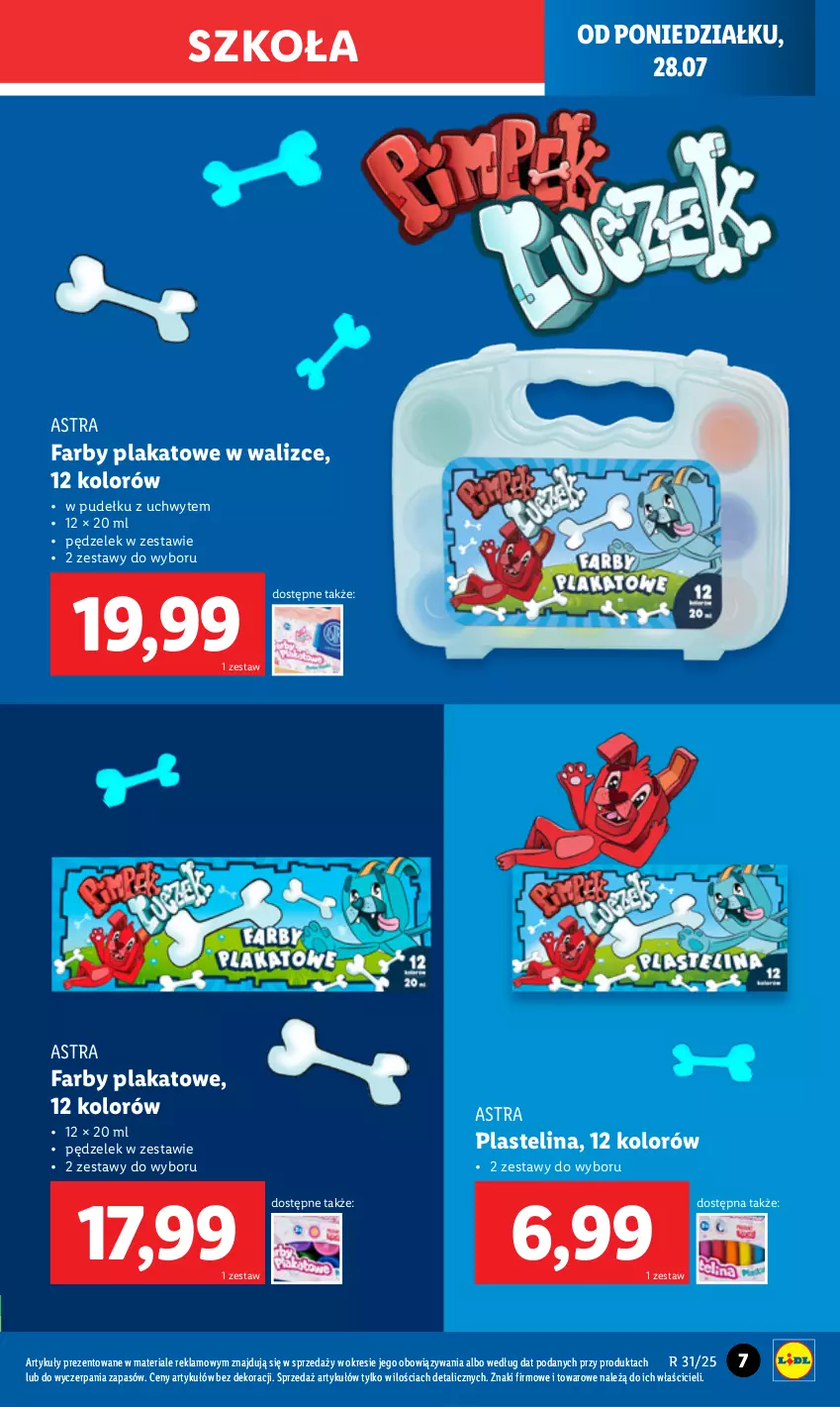 Gazetka promocyjna Lidl - GAZETKA - ważna 28.07 do 02.08.2025 - strona 7 - produkty: Fa, Plastelina