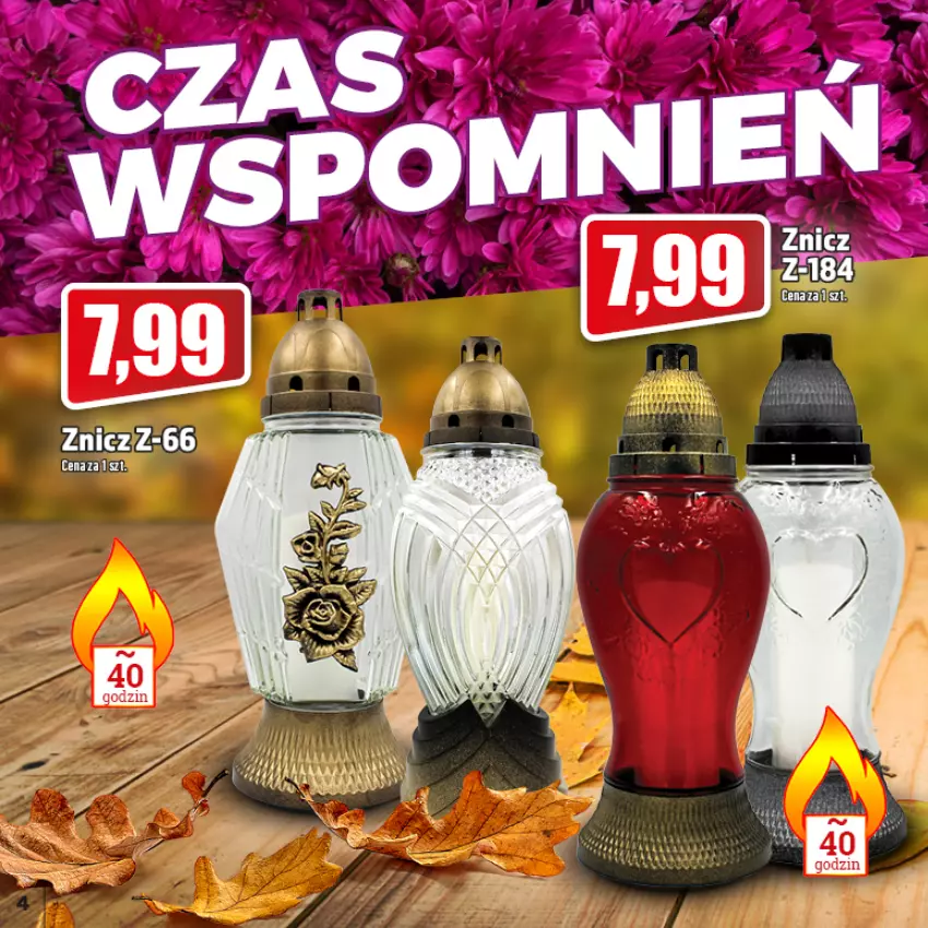 Gazetka promocyjna Topaz - Gazetka - ważna 06.10 do 10.11.2022 - strona 4 - produkty: Znicz