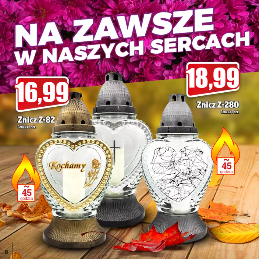 Gazetka promocyjna Topaz - Gazetka - ważna 06.10 do 10.11.2022 - strona 8 - produkty: Znicz