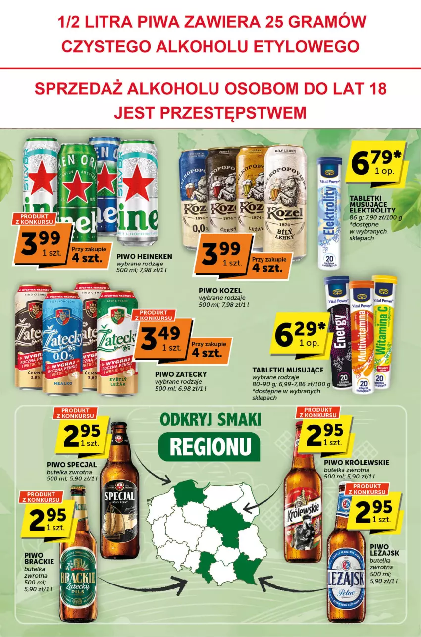 Gazetka promocyjna ABC - ważna 05.09 do 17.09.2024 - strona 28 - produkty: Gra, Heineken, Kozel, Królewski, Mus, Piwa, Piwo, Tablet, Tabletki musujące