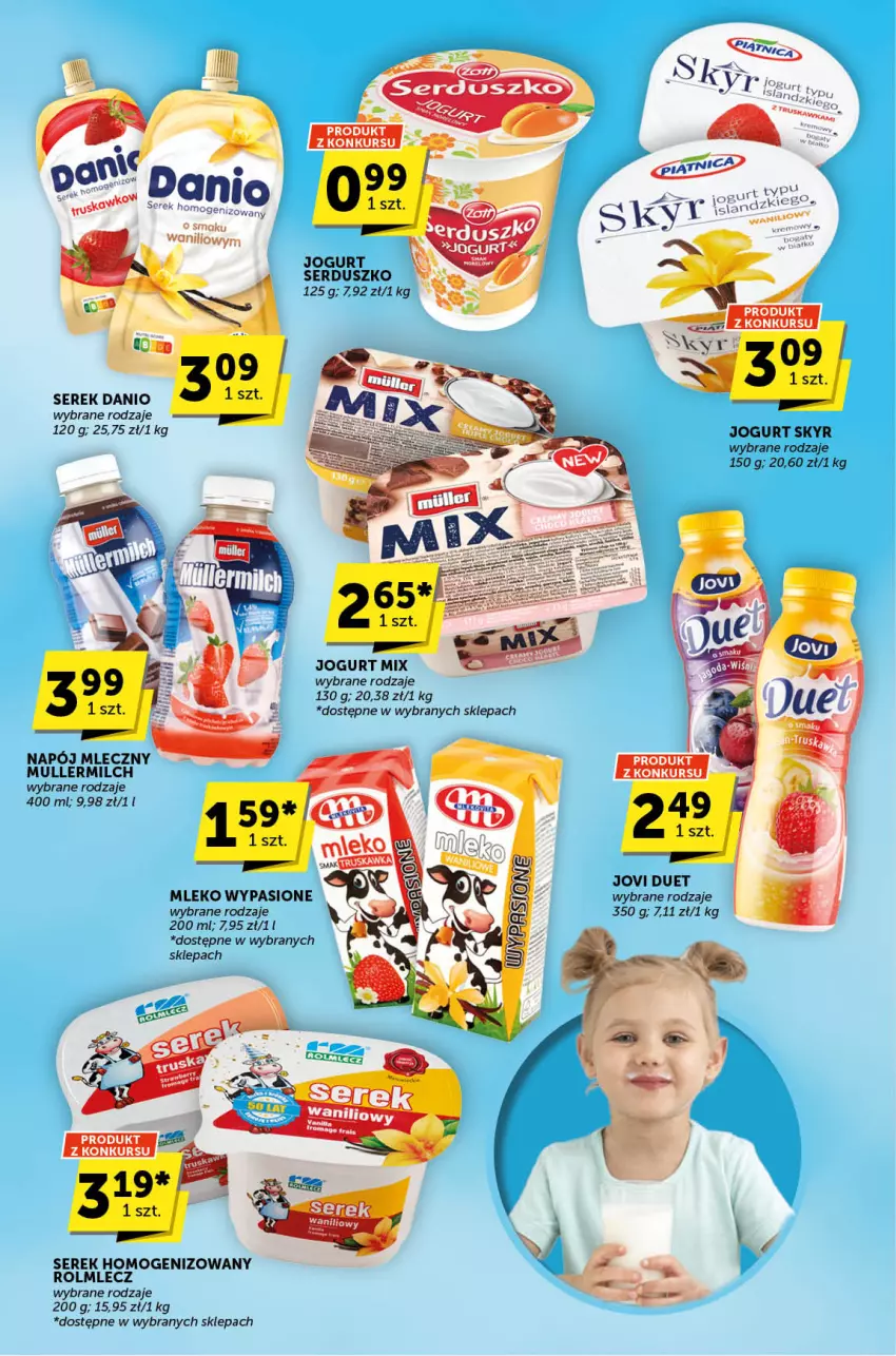 Gazetka promocyjna ABC - ważna 05.09 do 17.09.2024 - strona 4 - produkty: Danio, Jogurt, Mleko, Napój, Napój mleczny, Rolmlecz, Ser, Serek, Serek homogenizowany