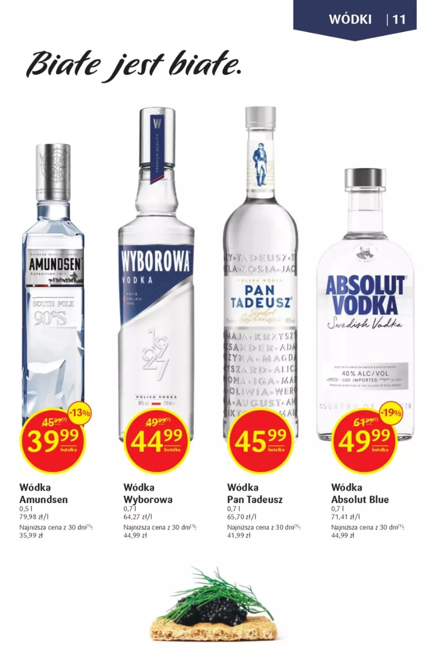 Gazetka promocyjna Delikatesy Centrum - Katalog alkoholowy DC06/07 - ważna 09.02 do 22.02.2023 - strona 11 - produkty: Absolut, Amundsen, LG, Por, Wódka, Wyborowa