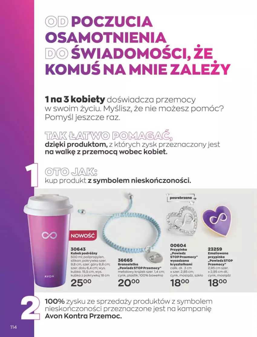 Gazetka promocyjna Avon - Katalog Avon 11/2021 kampania listopad - ważna 01.11 do 30.11.2021 - strona 110 - produkty: Bransoletka, Cynk, Inka, Top, Wełna