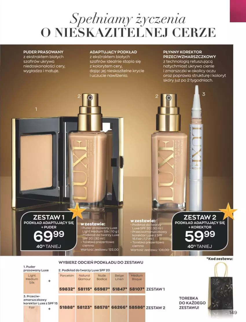 Gazetka promocyjna Avon - Katalog Avon 11/2021 kampania listopad - ważna 01.11 do 30.11.2021 - strona 145 - produkty: Acer, Cień, Fa, Mars, Podkład, Podkład do twarzy, Puder, Puder prasowany, Tusz