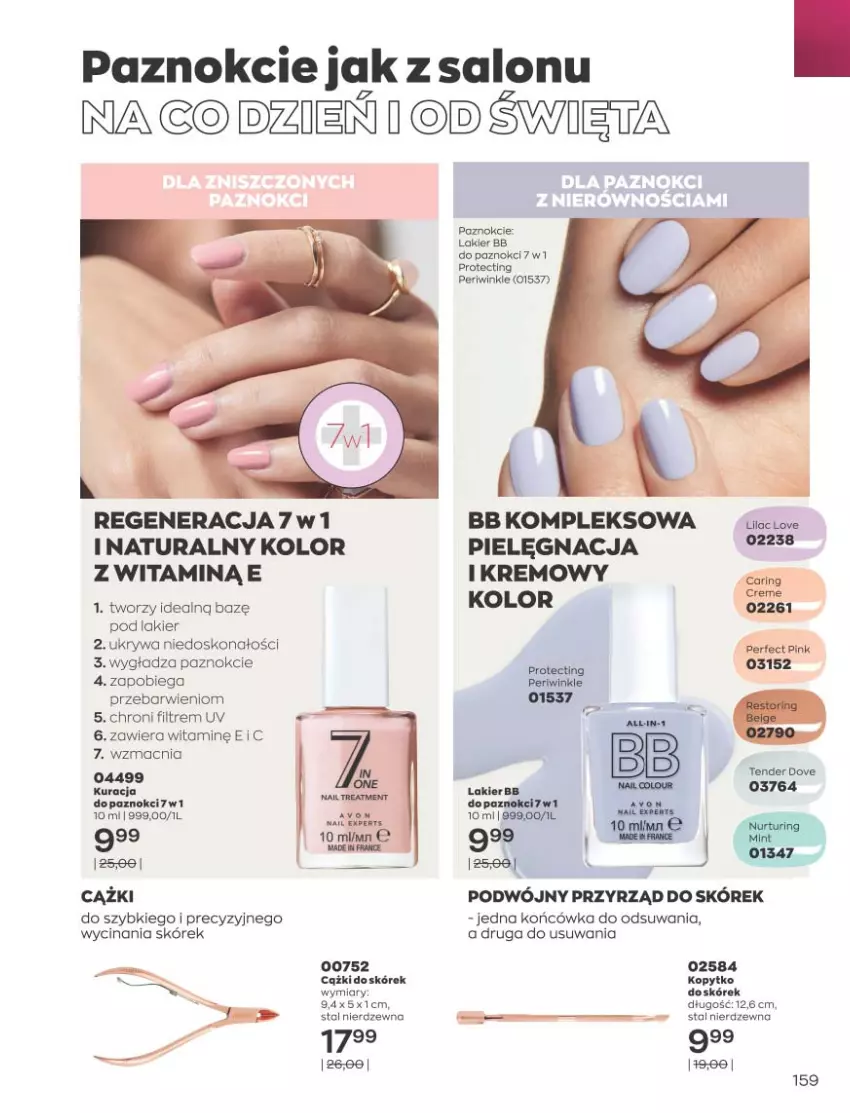 Gazetka promocyjna Avon - Katalog Avon 11/2021 kampania listopad - ważna 01.11 do 30.11.2021 - strona 155 - produkty: Cążki, Dove, Lakier