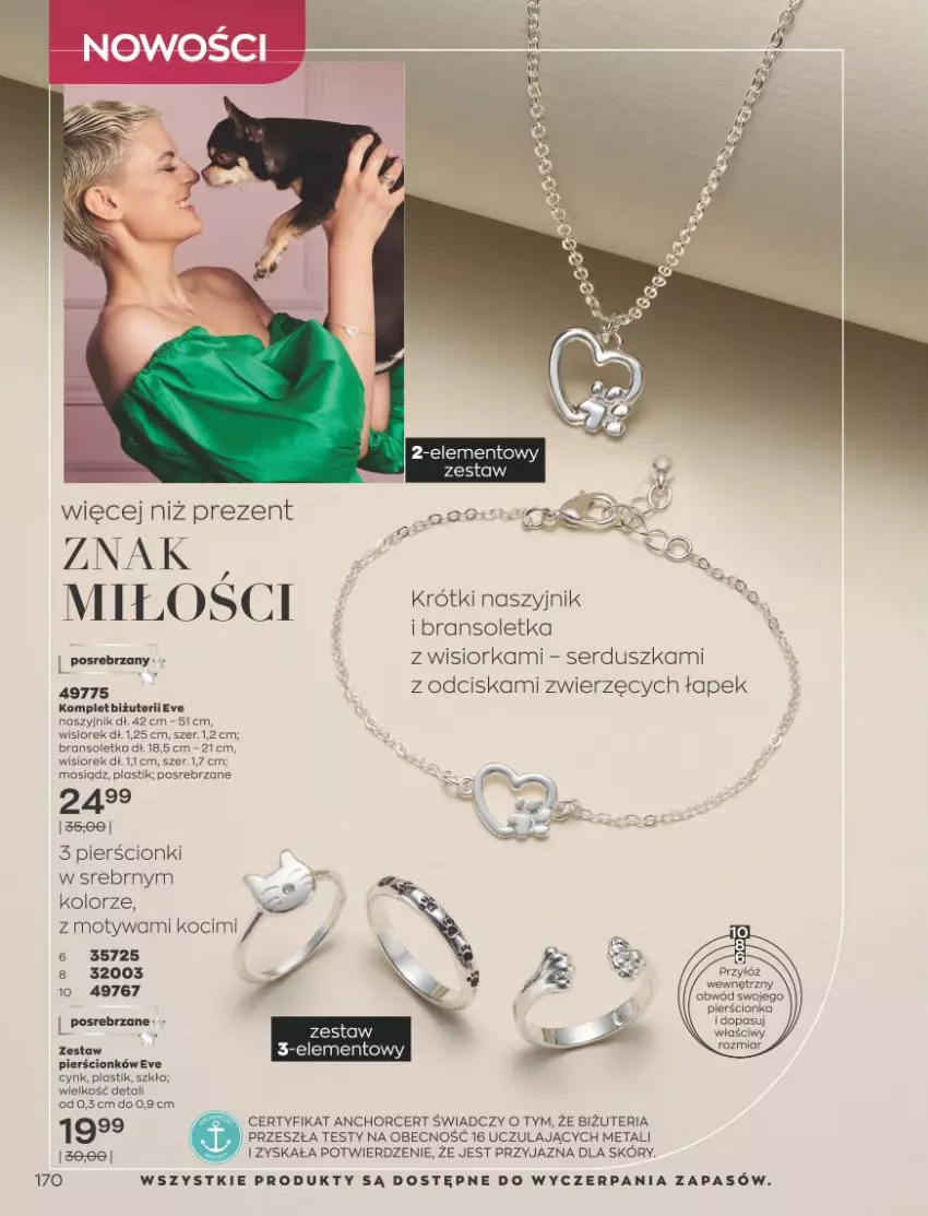 Gazetka promocyjna Avon - Katalog Avon 11/2021 kampania listopad - ważna 01.11 do 30.11.2021 - strona 166 - produkty: Bransoletka, Cynk, Koc, Naszyjnik, Orka, Ser