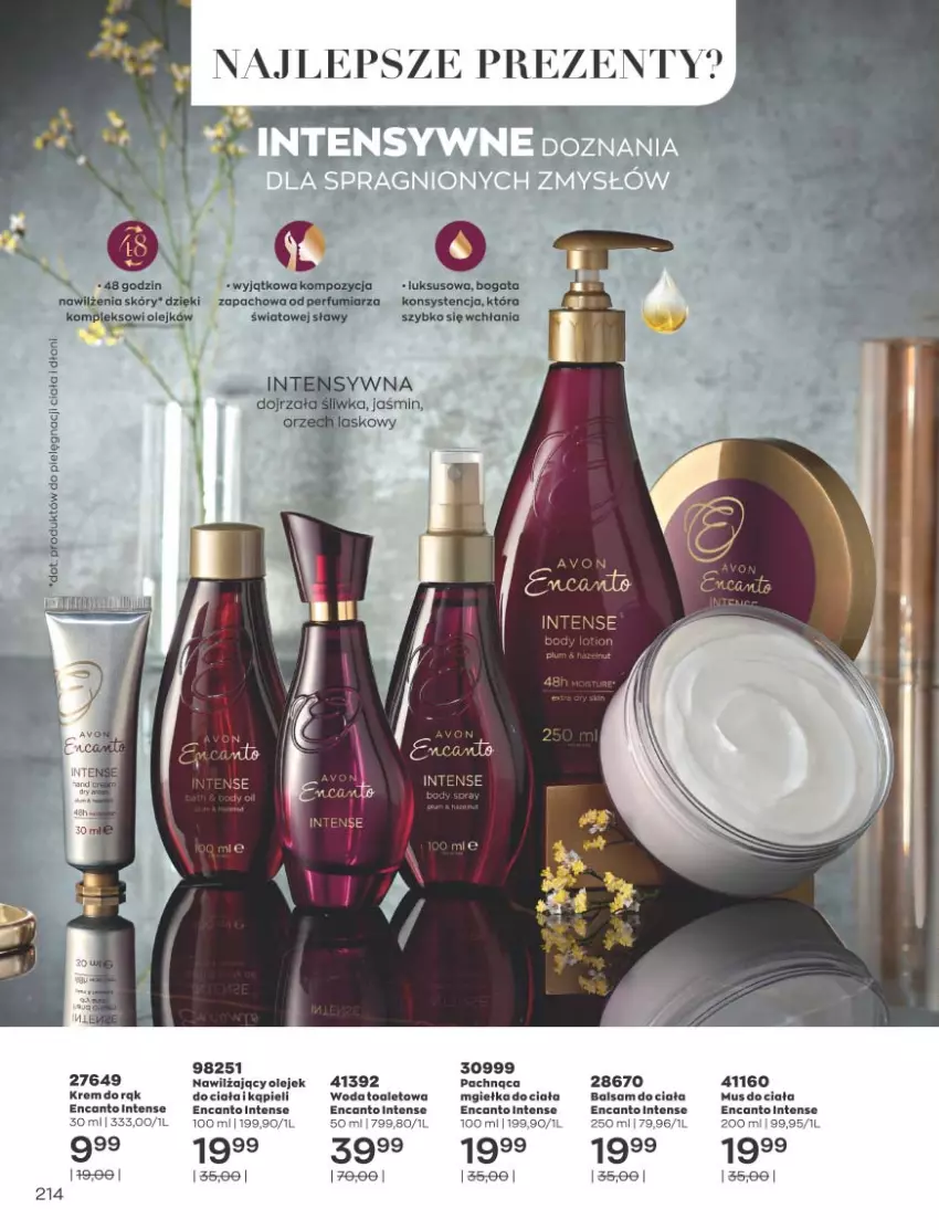 Gazetka promocyjna Avon - Katalog Avon 11/2021 kampania listopad - ważna 01.11 do 30.11.2021 - strona 210 - produkty: Balsam do ciała, Mus, Olej, Olejek do ciała, Perfum, Woda