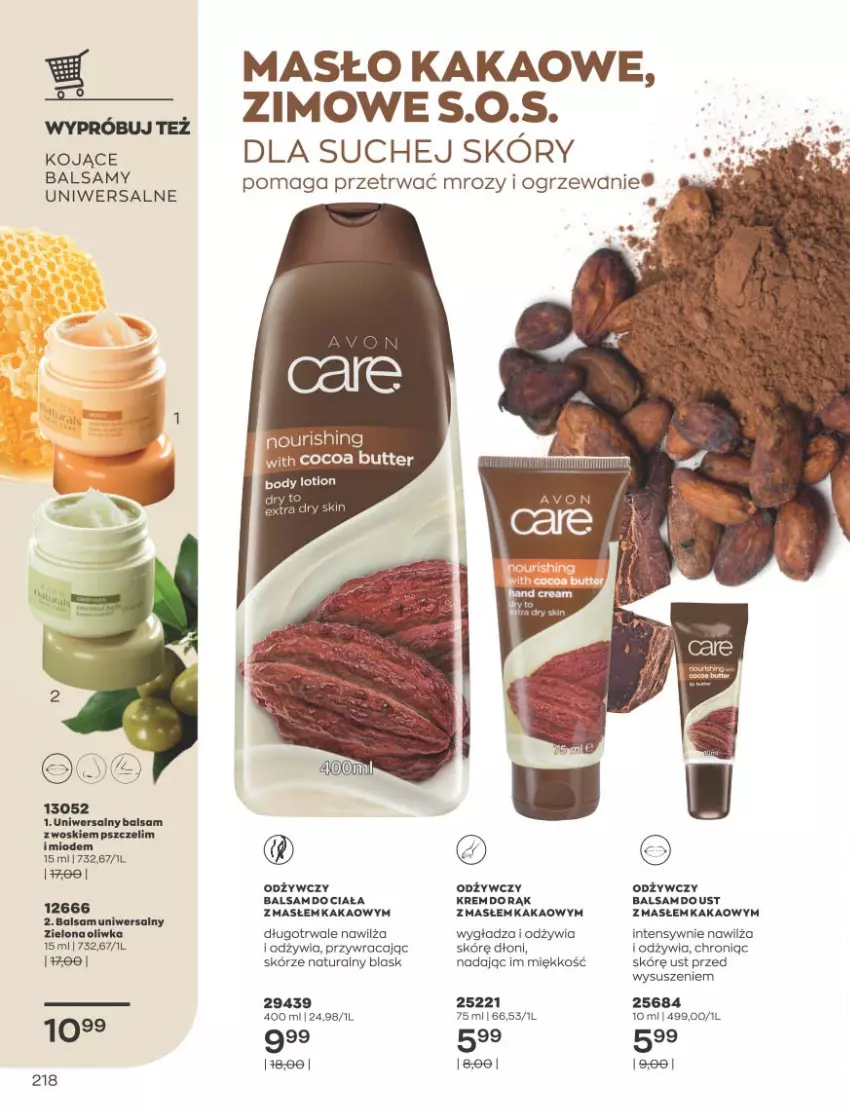 Gazetka promocyjna Avon - Katalog Avon 11/2021 kampania listopad - ważna 01.11 do 30.11.2021 - strona 214 - produkty: Kakao, Masło, Wasa