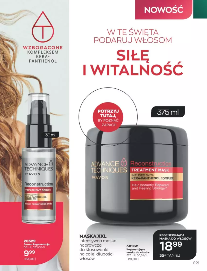 Gazetka promocyjna Avon - Katalog Avon 11/2021 kampania listopad - ważna 01.11 do 30.11.2021 - strona 217 - produkty: Fa, Maska, Maska do włosów