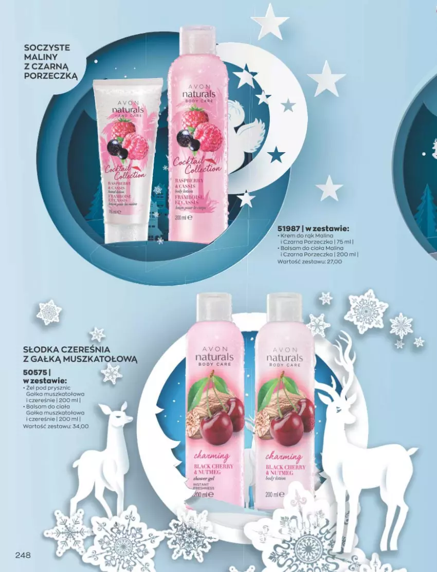 Gazetka promocyjna Avon - Katalog Avon 11/2021 kampania listopad - ważna 01.11 do 30.11.2021 - strona 244 - produkty: Balsam do ciała, Body, Gałka, Lack, Maliny, Mus, Por