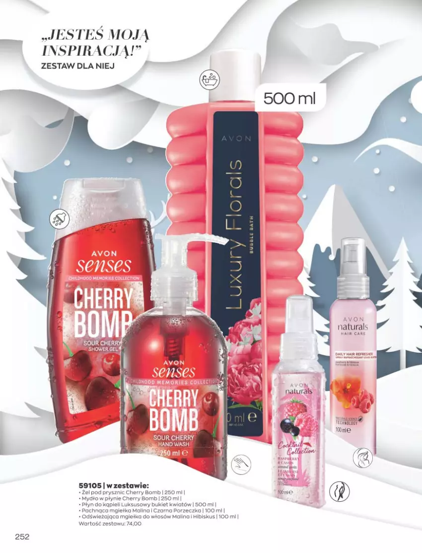 Gazetka promocyjna Avon - Katalog Avon 11/2021 kampania listopad - ważna 01.11 do 30.11.2021 - strona 248 - produkty: Bukiet, Fa, Haier, Hibiskus, Mydło, Mydło w płynie, Płyn do kąpieli