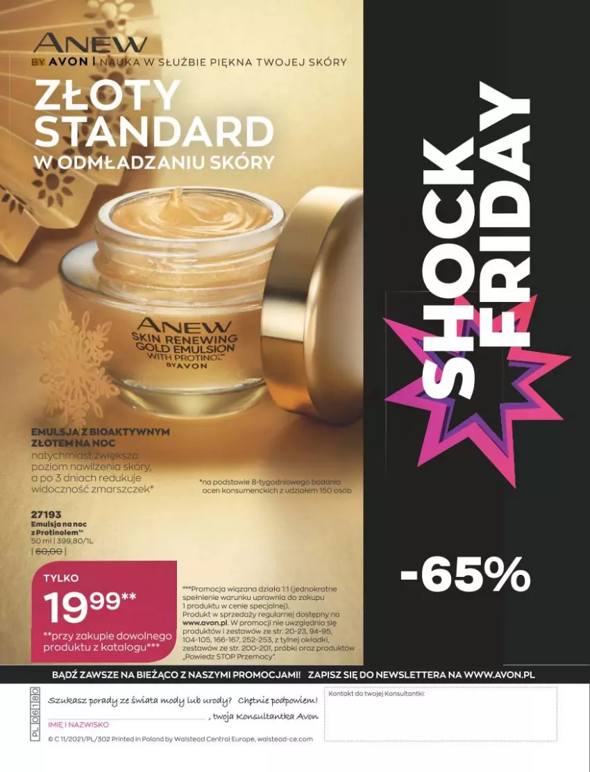 Gazetka promocyjna Avon - Katalog Avon 11/2021 kampania listopad - ważna 01.11 do 30.11.2021 - strona 268 - produkty: Anew, Basia, Emulsja, Por, Rama, Tera