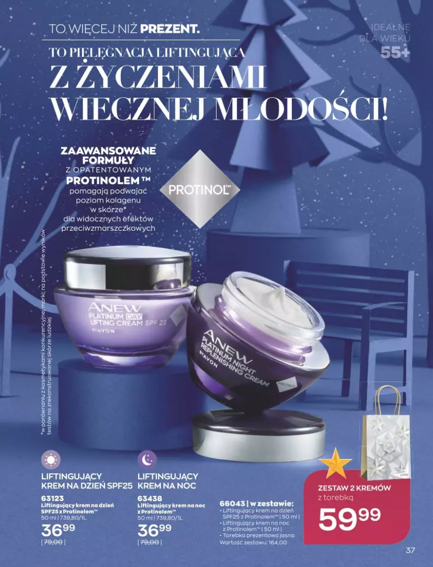 Gazetka promocyjna Avon - Katalog Avon 11/2021 kampania listopad - ważna 01.11 do 30.11.2021 - strona 37 - produkty: Kolagen, Krem na dzień, Krem na noc, Mars, Por, Torebka