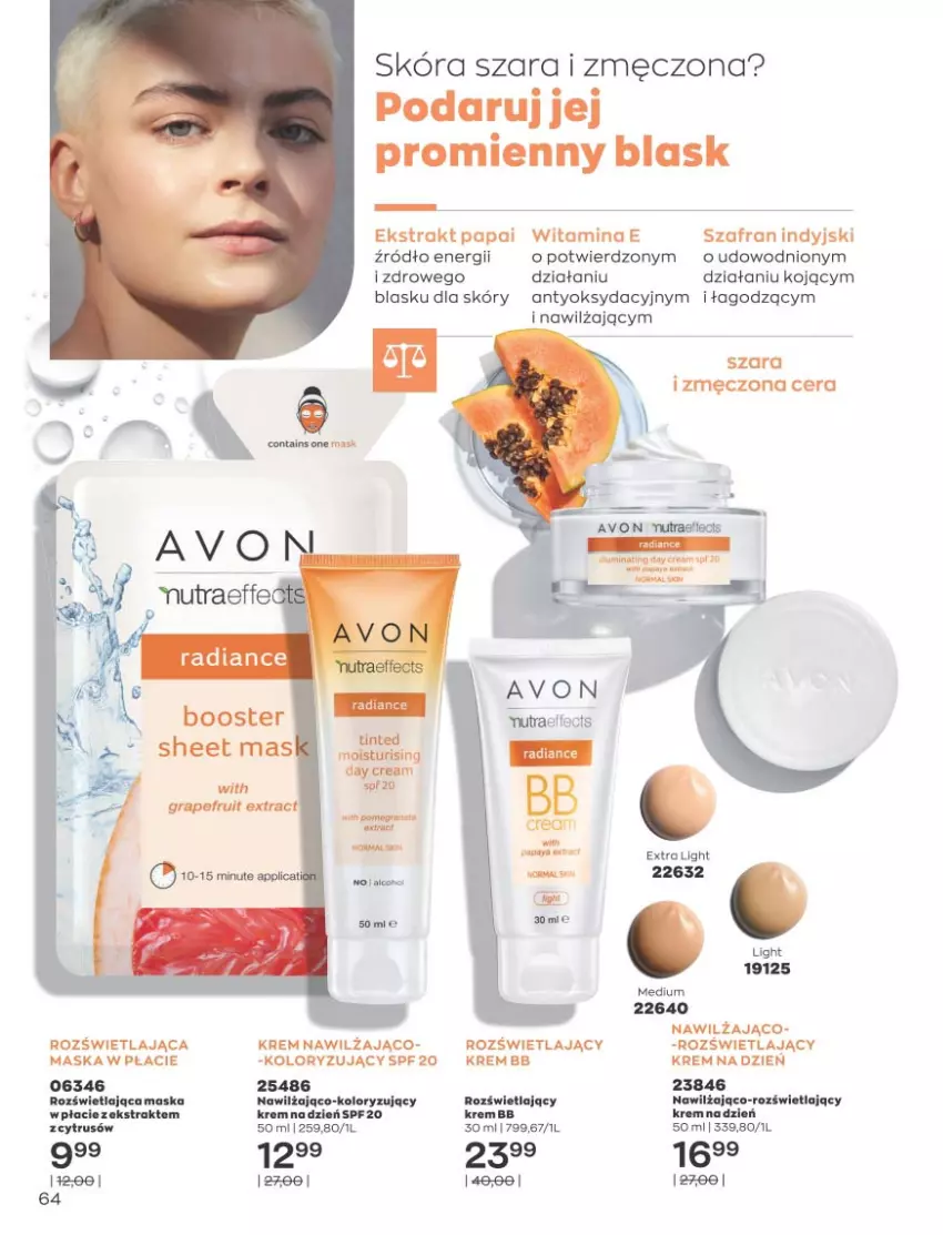 Gazetka promocyjna Avon - Katalog Avon 11/2021 kampania listopad - ważna 01.11 do 30.11.2021 - strona 64 - produkty: Krem bb, Krem na dzień, Maska, Szafran, Tago