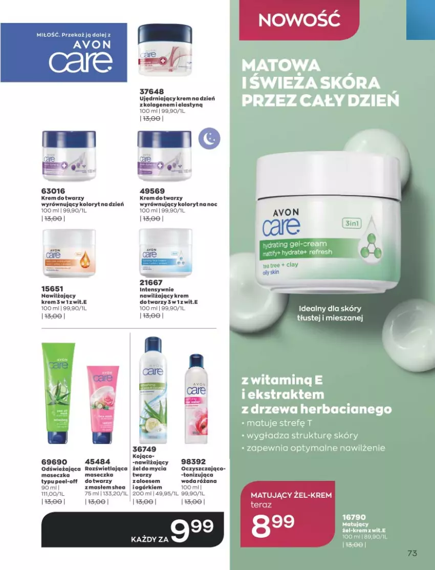 Gazetka promocyjna Avon - Katalog Avon 11/2021 kampania listopad - ważna 01.11 do 30.11.2021 - strona 73 - produkty: Kolagen, Róża, Tera, Woda