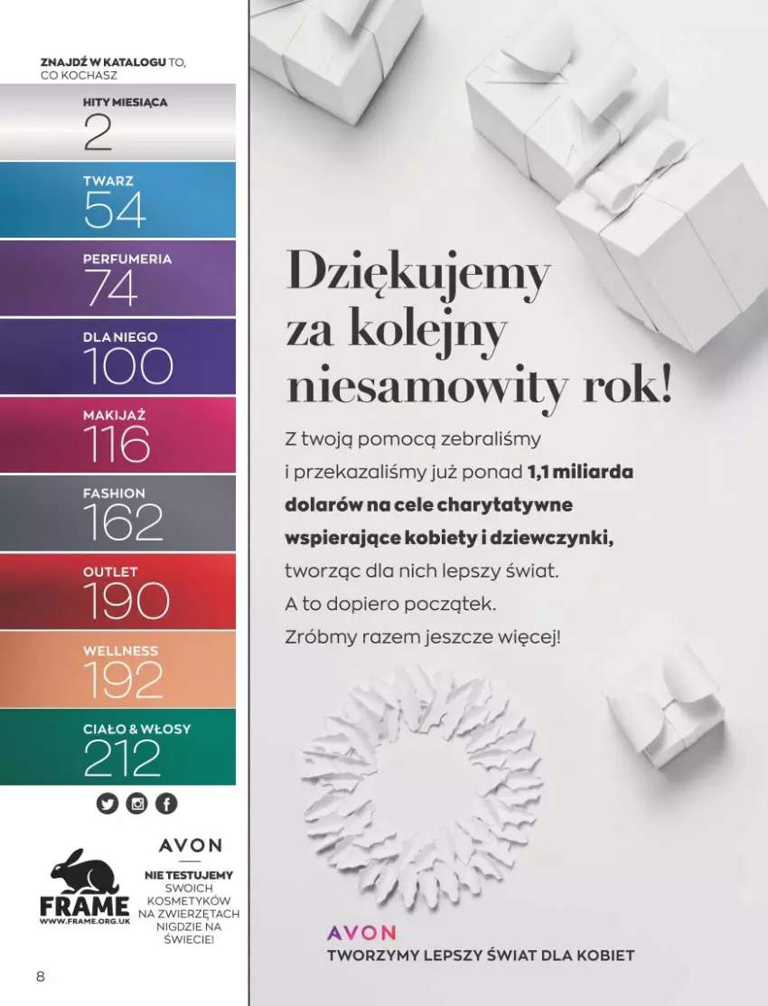 Gazetka promocyjna Avon - Katalog Avon 11/2021 kampania listopad - ważna 01.11 do 30.11.2021 - strona 8 - produkty: Koc, Makijaż, Olej