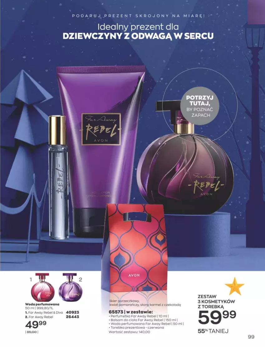 Gazetka promocyjna Avon - Katalog Avon 11/2021 kampania listopad - ważna 01.11 do 30.11.2021 - strona 95 - produkty: Balsam do ciała, Fa, Likier, Perfum, Por, Ser, Torebka, Woda, Woda perfumowana