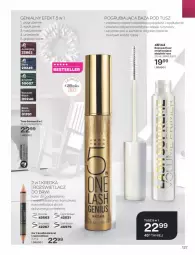 Gazetka promocyjna Avon - Katalog Avon 11/2021 kampania listopad - Gazetka - ważna od 30.11 do 30.11.2021 - strona 123 - produkty: Baza pod tusz, Pur, Gin, Tusz, Lack, Kredka, Olej, Pokrywa