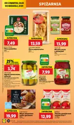 Gazetka promocyjna Lidl - GAZETKA - Gazetka - ważna od 27.04 do 27.04.2025 - strona 50 - produkty: Ser, Ogórki konserwowe, Bell, Papryka, Ricotta, Dell, Pesto, Bella, Suszone pomidory, Pomidory, Mięso wieprzowe, Mięso