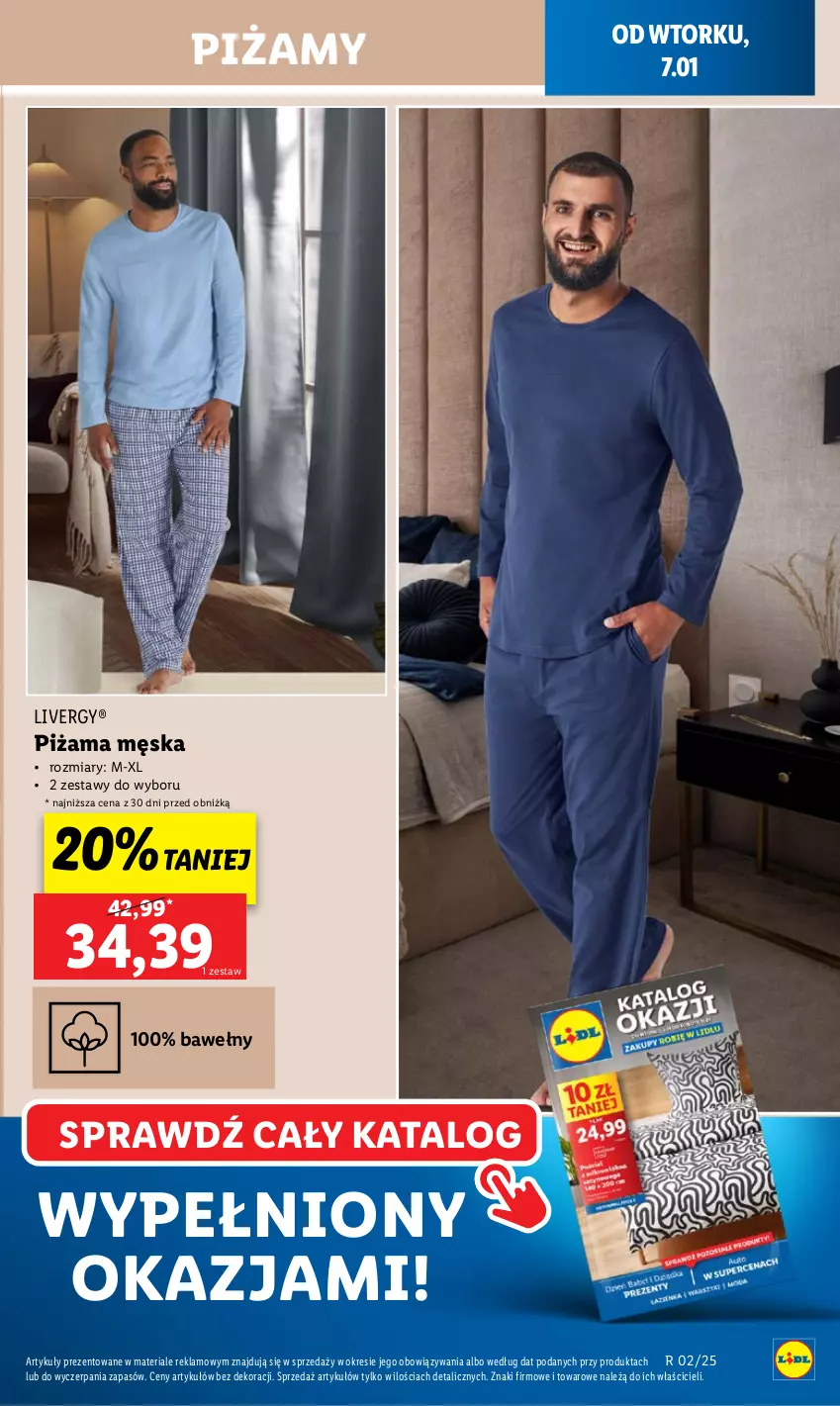 Gazetka promocyjna Lidl - GAZETKA - ważna 07.01 do 08.01.2025 - strona 19 - produkty: Piżama