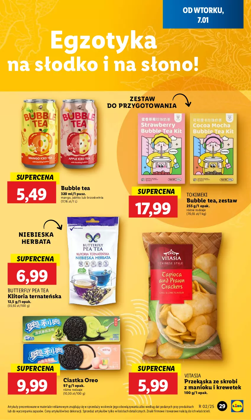 Gazetka promocyjna Lidl - GAZETKA - ważna 07.01 do 08.01.2025 - strona 33 - produkty: Ciastka, Herbata, Mango, Oreo