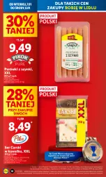 Gazetka promocyjna Lidl - GAZETKA - Gazetka - ważna od 08.01 do 08.01.2025 - strona 10 - produkty: Ser, Parówki, Parówki z szynki, Cars, Kawa, Pilos