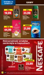 Gazetka promocyjna Lidl - GAZETKA - Gazetka - ważna od 08.01 do 08.01.2025 - strona 42 - produkty: Nescafé, Kawa rozpuszczalna, Kawa ziarnista, Bell, Kawa mielona, Kawa, Prima, Dolce Gusto, Bella