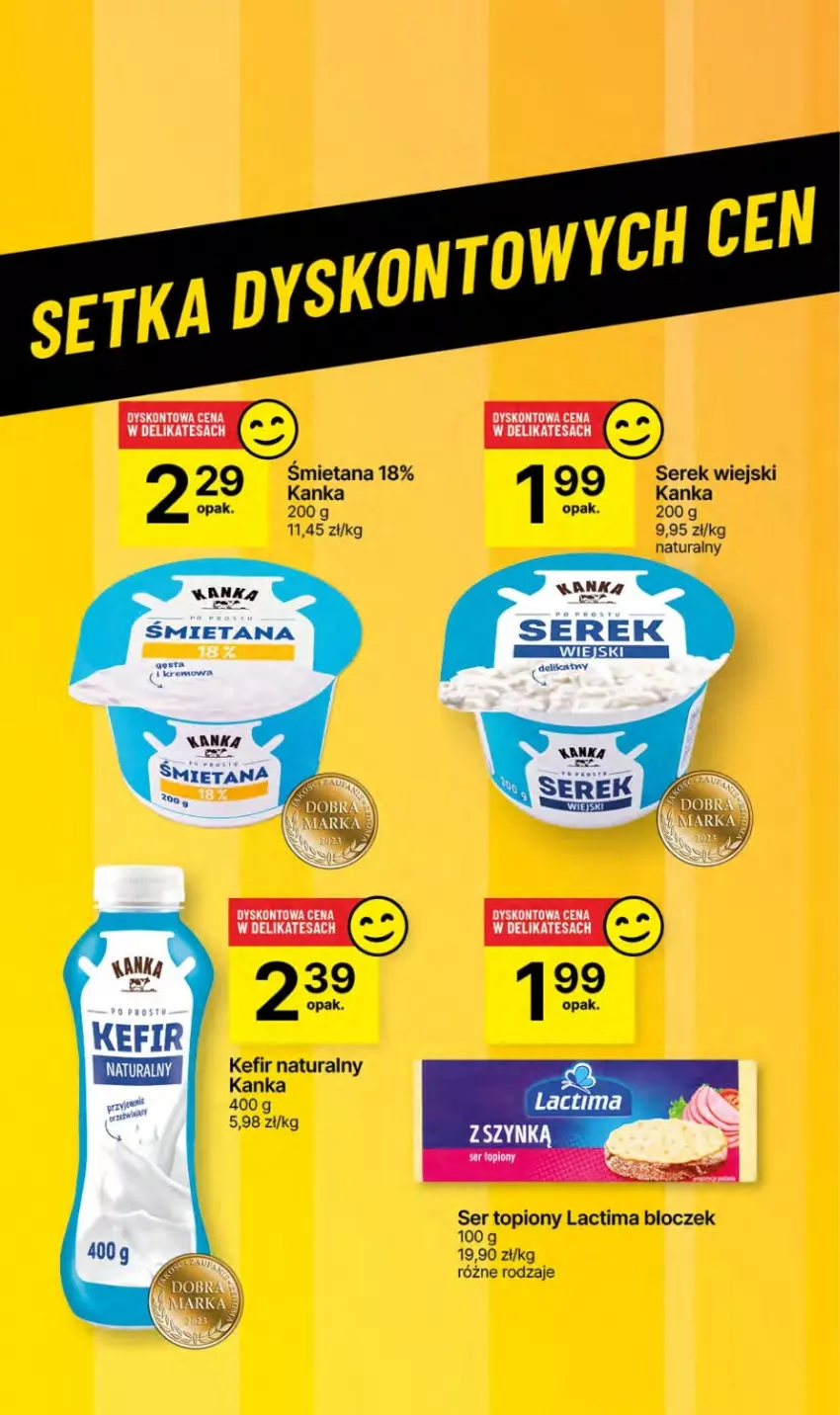 Gazetka promocyjna Delikatesy Centrum - NOWA GAZETKA Delikatesy Centrum od 18 stycznia! 18-24.01.2024 - ważna 18.01 do 24.01.2024 - strona 26 - produkty: Kefir, Kefir naturalny, Ser, Ser topiony, Serek, Serek wiejski, Top