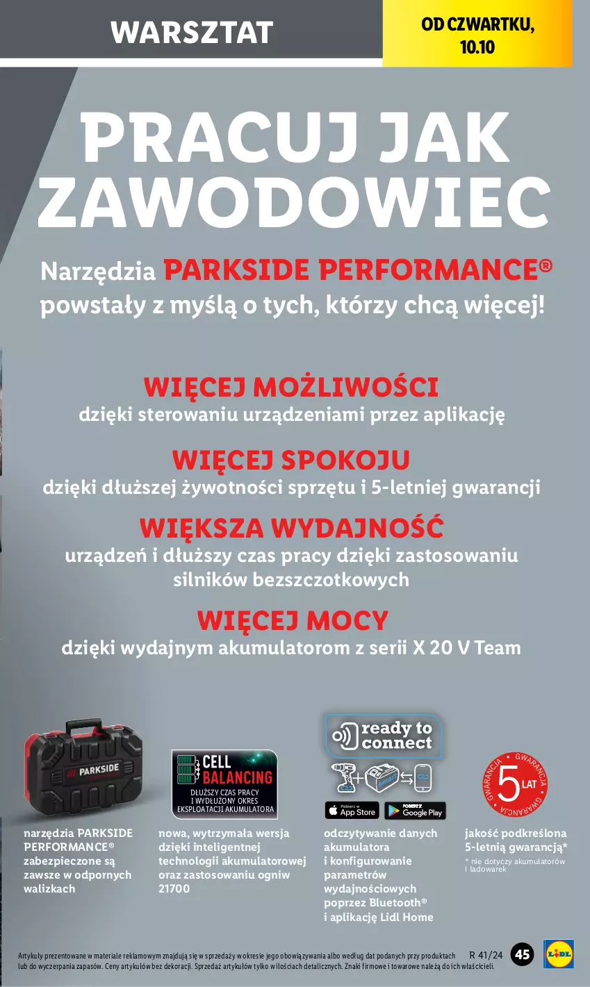 Gazetka promocyjna Lidl - GAZETKA - ważna 07.10 do 12.10.2024 - strona 33 - produkty: Akumulator, Intel, Parkside, Piec, Por, Ser, Walizka