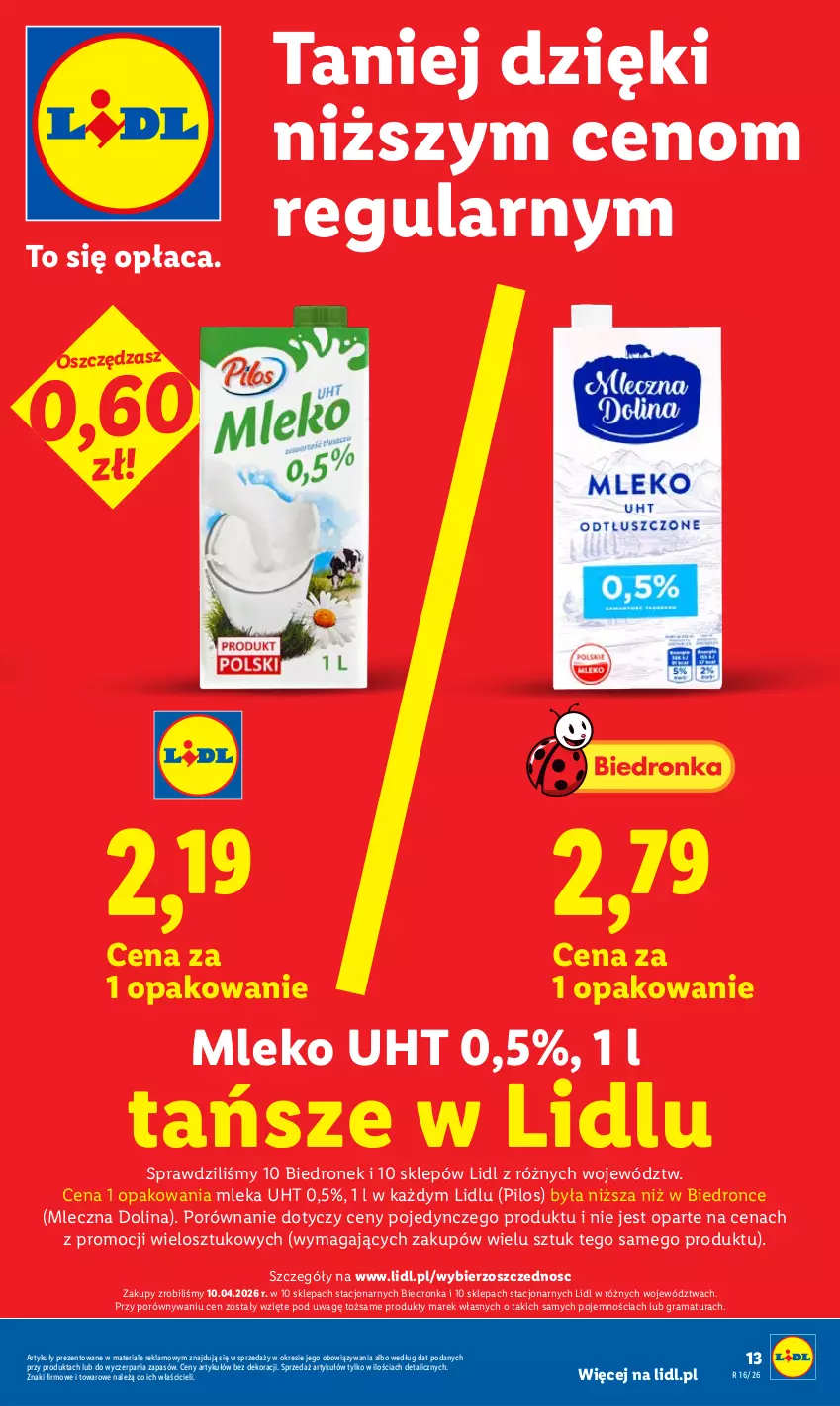 Gazetka promocyjna Lidl - Gazetka ważna od 23.04 do 26.04 - ważna 23.04 do 26.04.2026 - strona 13 - produkty: Dron, Gra, Mleko, Pilos, Por, Rama