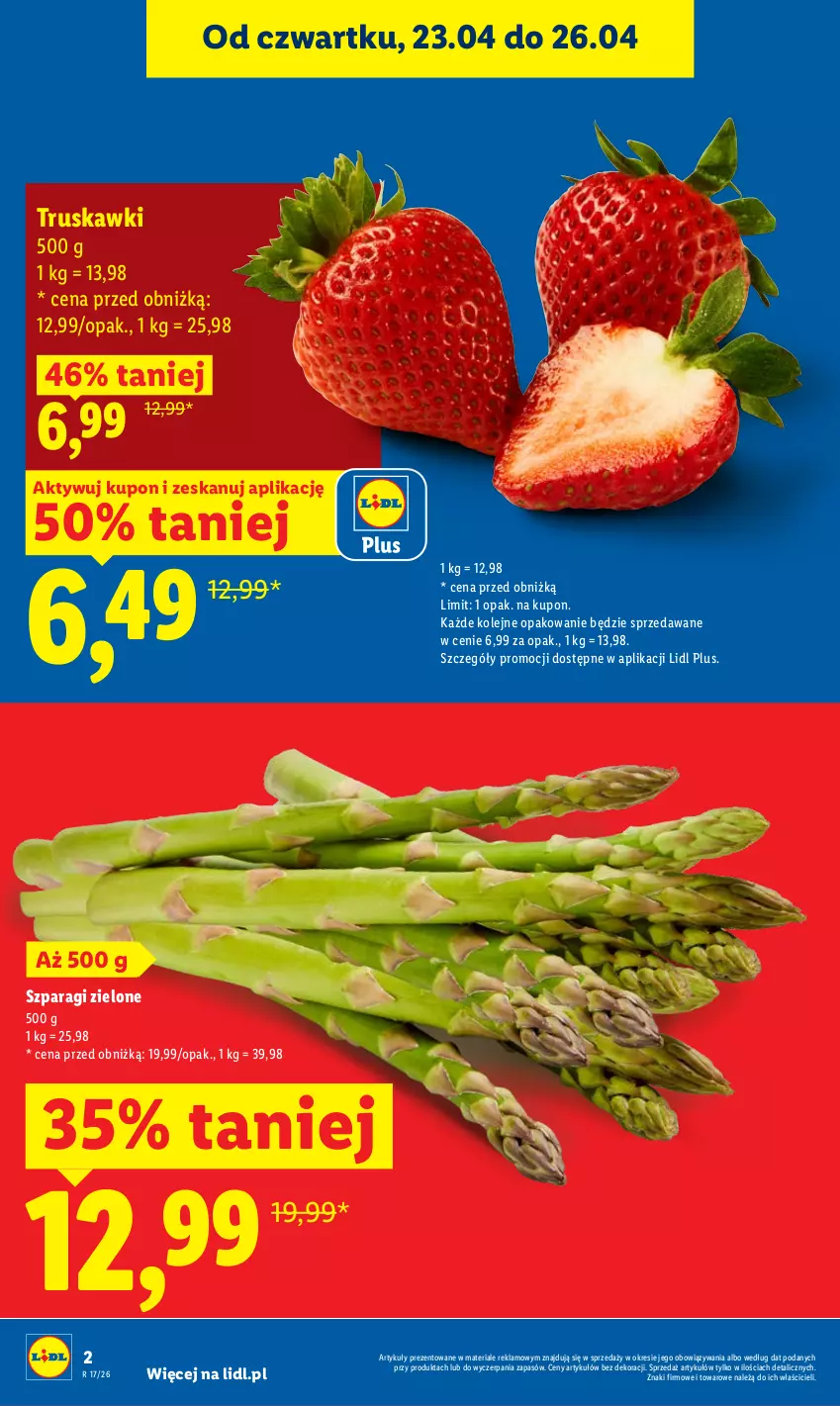 Gazetka promocyjna Lidl - Gazetka ważna od 23.04 do 26.04 - ważna 23.04 do 26.04.2026 - strona 2 - produkty: Olej, Truskawki