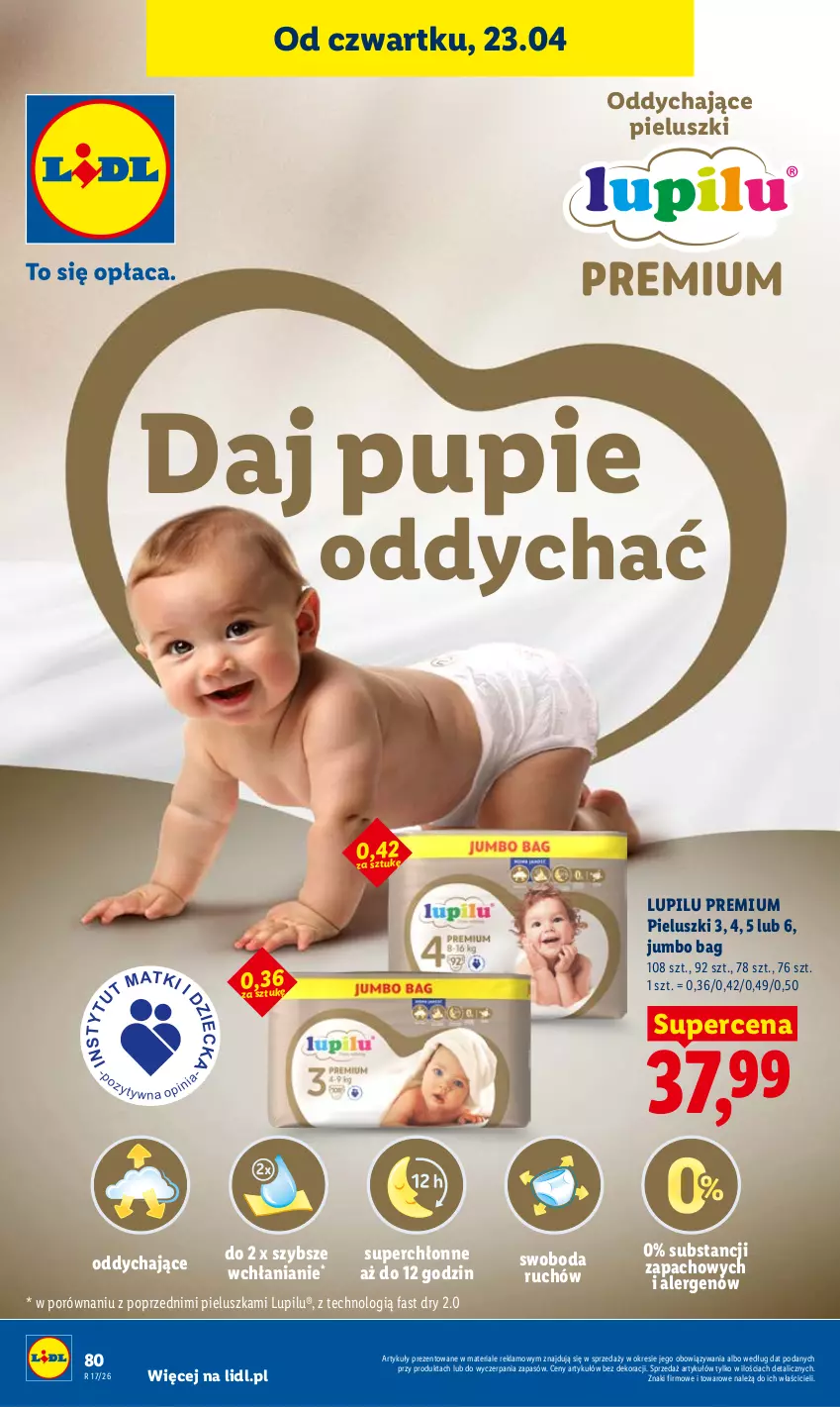 Gazetka promocyjna Lidl - Gazetka ważna od 23.04 do 26.04 - ważna 23.04 do 26.04.2026 - strona 80 - produkty: Fa, O Bag, Por