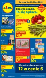 Gazetka promocyjna Lidl - Gazetka ważna od 23.04 do 26.04 - Gazetka - ważna od 26.04 do 26.04.2026 - strona 1 - produkty: Piwa, Ser, Finish, Truskawki, Pilos, Schab wieprzowy