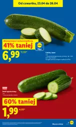 Gazetka promocyjna Lidl - Gazetka ważna od 23.04 do 26.04 - Gazetka - ważna od 26.04 do 26.04.2026 - strona 3 - produkty: Ogórek