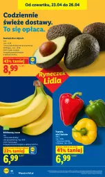 Gazetka promocyjna Lidl - Gazetka ważna od 23.04 do 26.04 - Gazetka - ważna od 26.04 do 26.04.2026 - strona 40 - produkty: Banany, Papryka
