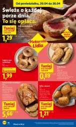 Gazetka promocyjna Lidl - Gazetka ważna od 23.04 do 26.04 - Gazetka - ważna od 26.04 do 26.04.2026 - strona 46 - produkty: Sok, Por, Bułka fitness, Rust, Bułka