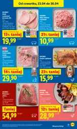 Gazetka promocyjna Lidl - Gazetka ważna od 23.04 do 26.04 - Gazetka - ważna od 26.04 do 26.04.2026 - strona 53 - produkty: Mięso mielone, Kaczka, Królik, Tusz, Wołowina, Mięso, Jabłka