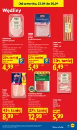 Gazetka promocyjna Lidl - Gazetka ważna od 23.04 do 26.04 - Gazetka - ważna od 26.04 do 26.04.2026 - strona 55 - produkty: Piec, Polędwica, Ser, Pur, Parówki, Parówki z indyka, Dulano, Szynka konserwowa, Szynka, PIKOK, Boczek
