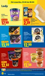 Gazetka promocyjna Lidl - Gazetka ważna od 23.04 do 26.04 - Gazetka - ważna od 26.04 do 26.04.2026 - strona 60 - produkty: Lody, Czekolada, Baton, Kakao, Masło, Brownie, Masło orzechowe