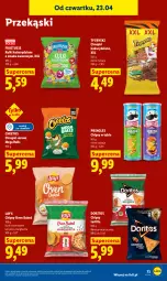 Gazetka promocyjna Lidl - Gazetka ważna od 23.04 do 26.04 - Gazetka - ważna od 26.04 do 26.04.2026 - strona 73 - produkty: Cheetos, Ser, Gry, Chipsy, Tortilla, Chrupki, Pizza, Pizza margherita, Pringles, Lay’s