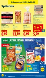 Gazetka promocyjna Lidl - Gazetka ważna od 23.04 do 26.04 - Gazetka - ważna od 26.04 do 26.04.2026 - strona 78 - produkty: Lubella, Ser, Gra, Bell, Tortilla, Tera, Bajgle, Owsianka, Bella, Deser