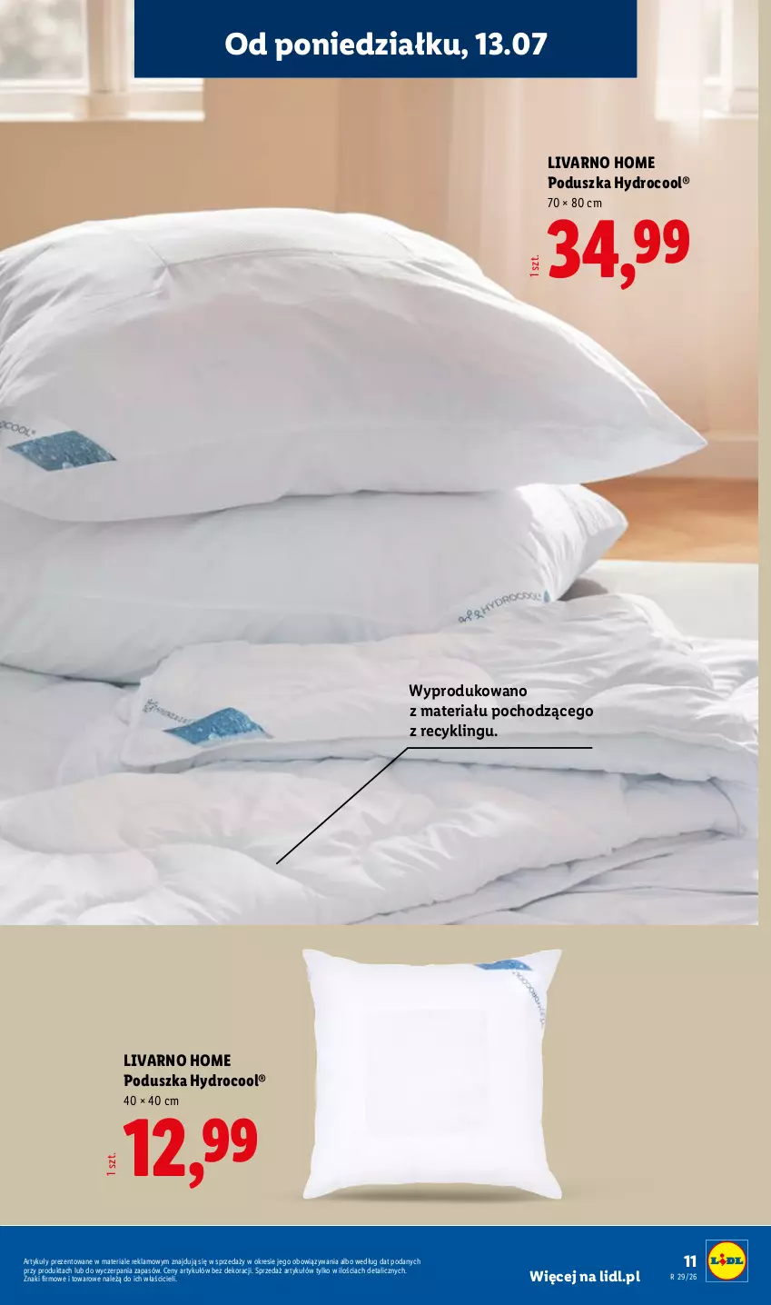 Gazetka promocyjna Lidl - Katalog ważny od 13.07 - ważna 13.07 do 18.07.2026 - strona 11 - produkty: Ivar, Poduszka